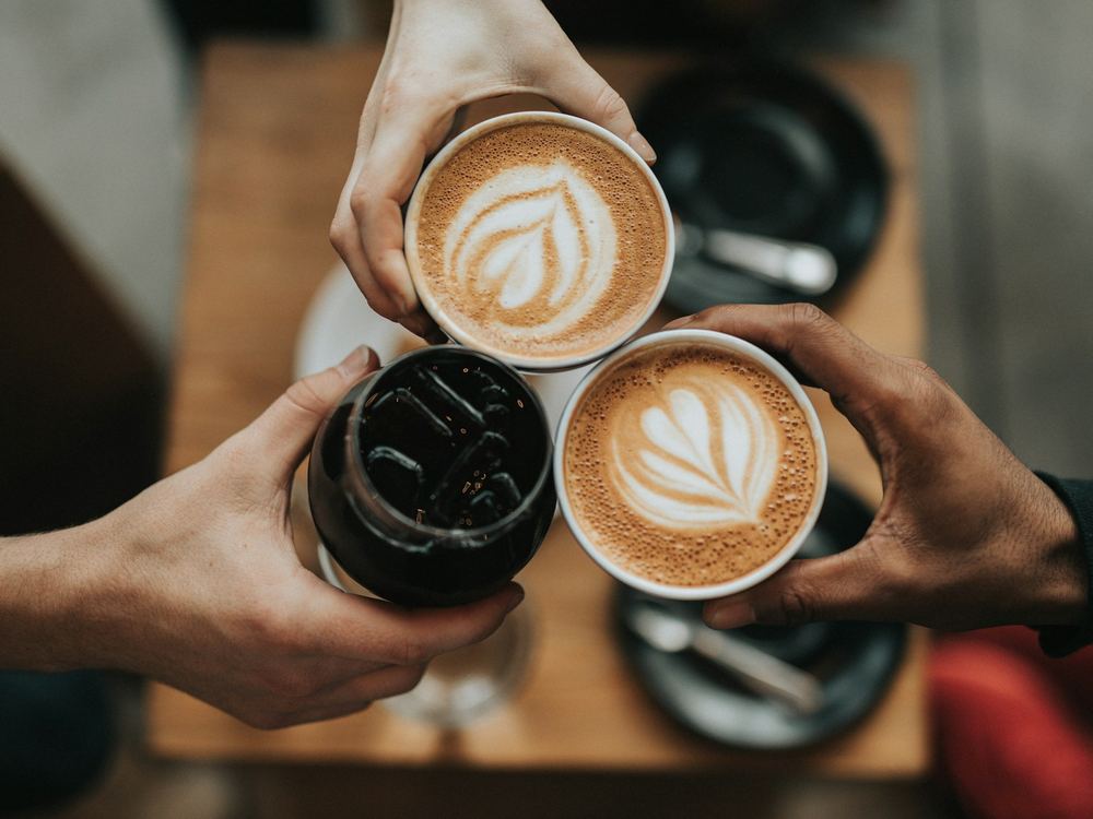 Cappuccino mit Latte Art